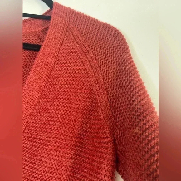 Gap Wool Blend Chunky Knit Oversized Button Front Cardigan Sweater Sz M - Picture 3 of 11